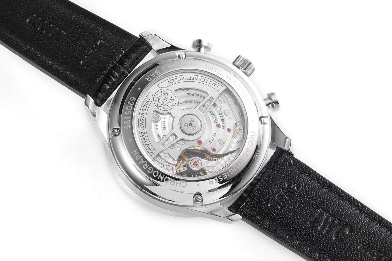 Portugieser Chronograph IW371605 White Dial in Steel